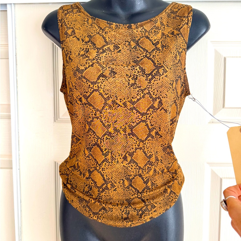 Vintage Cheetah top Small